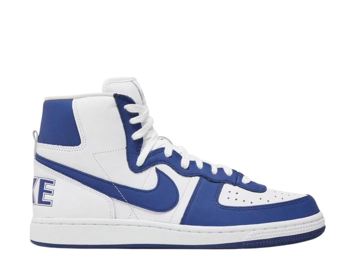 Comme des Garcons Homme × Nike o1mle0924 High-Top Sneakers in White & Blue Size US 5.5 / EU 38 - 1 Thumbnail