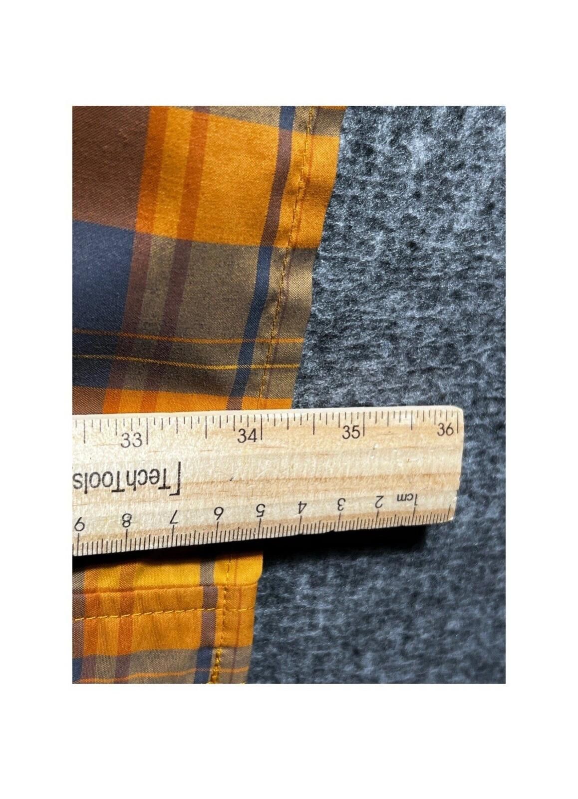 L.L. Bean L.L. Bean Men’s XLT Plaid Short Sleeve Button Up Shirt Orang Size US XL / EU 56 / 4 - 5 Thumbnail