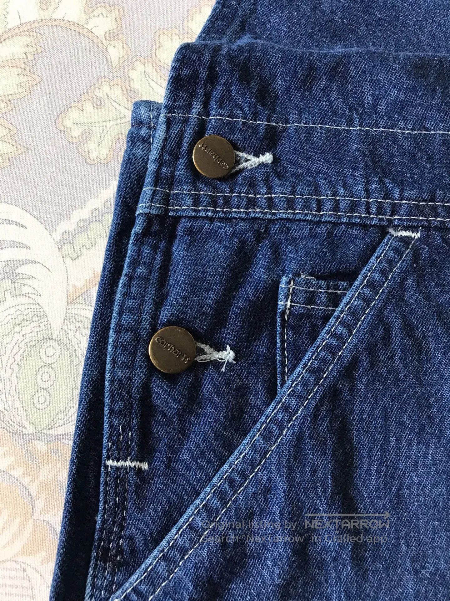 Carhartt Carhartt R07 Washed Denim Overalls W34L32. Size US 34 / EU 50 - 6 Thumbnail