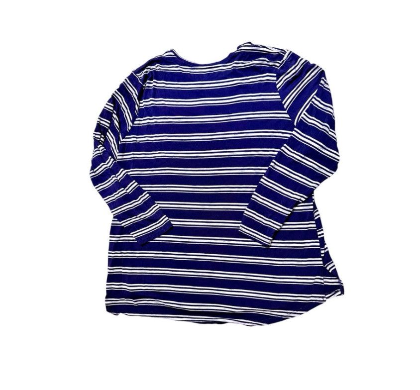 Other A&I Blue Striped Long Sleeve Top – Size 3X – High-Low Hem Size 3XL / US 20-22 - 2 Thumbnail