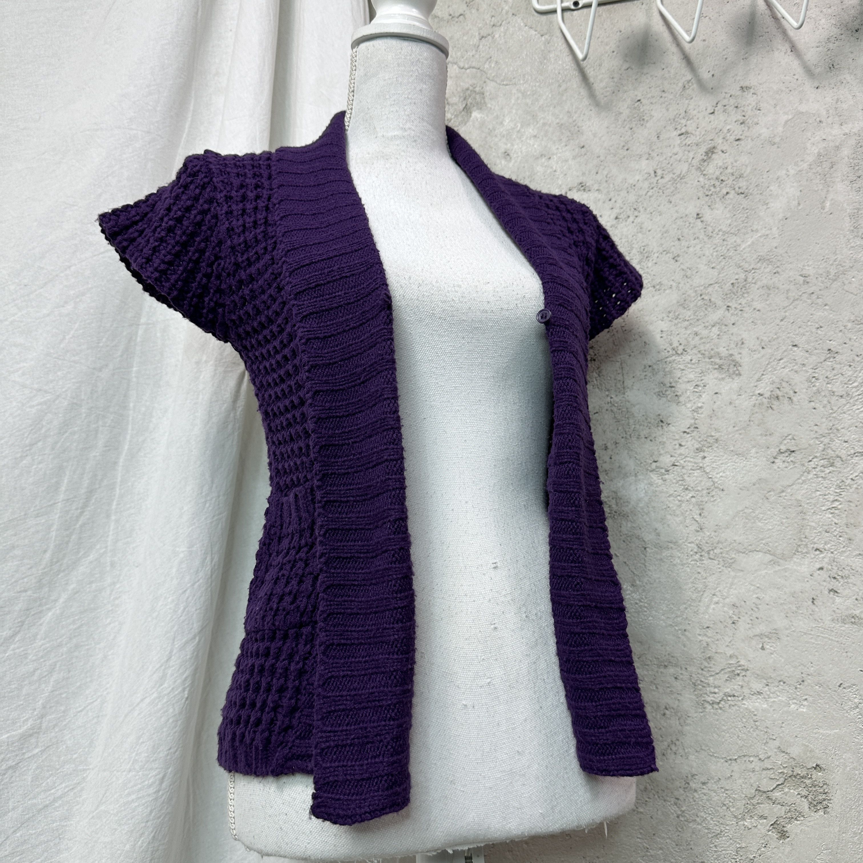 Vintage Vintage Cottage Fairy Core Plum Sweater Cardigan 00s Size S / US 4 / IT 40 - 5 Thumbnail