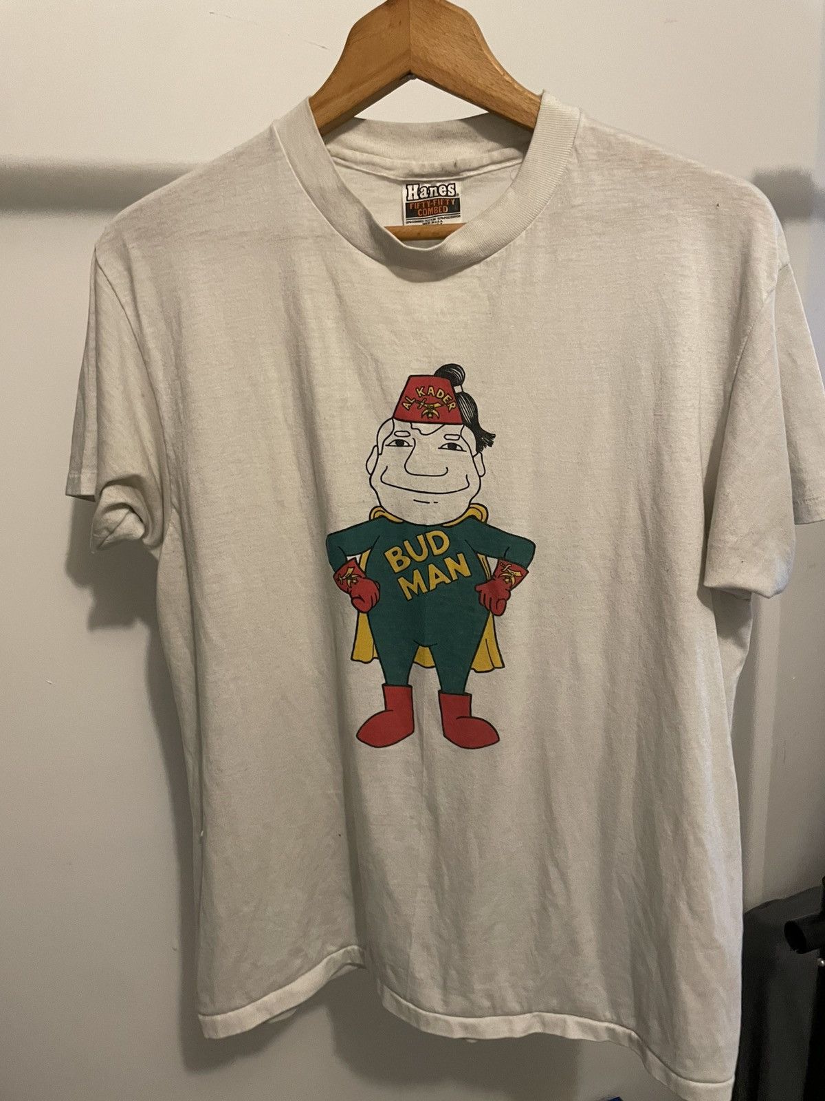 Vintage Budlight hanes rare tee Size US M / EU 48-50 / 2 - 1 Thumbnail
