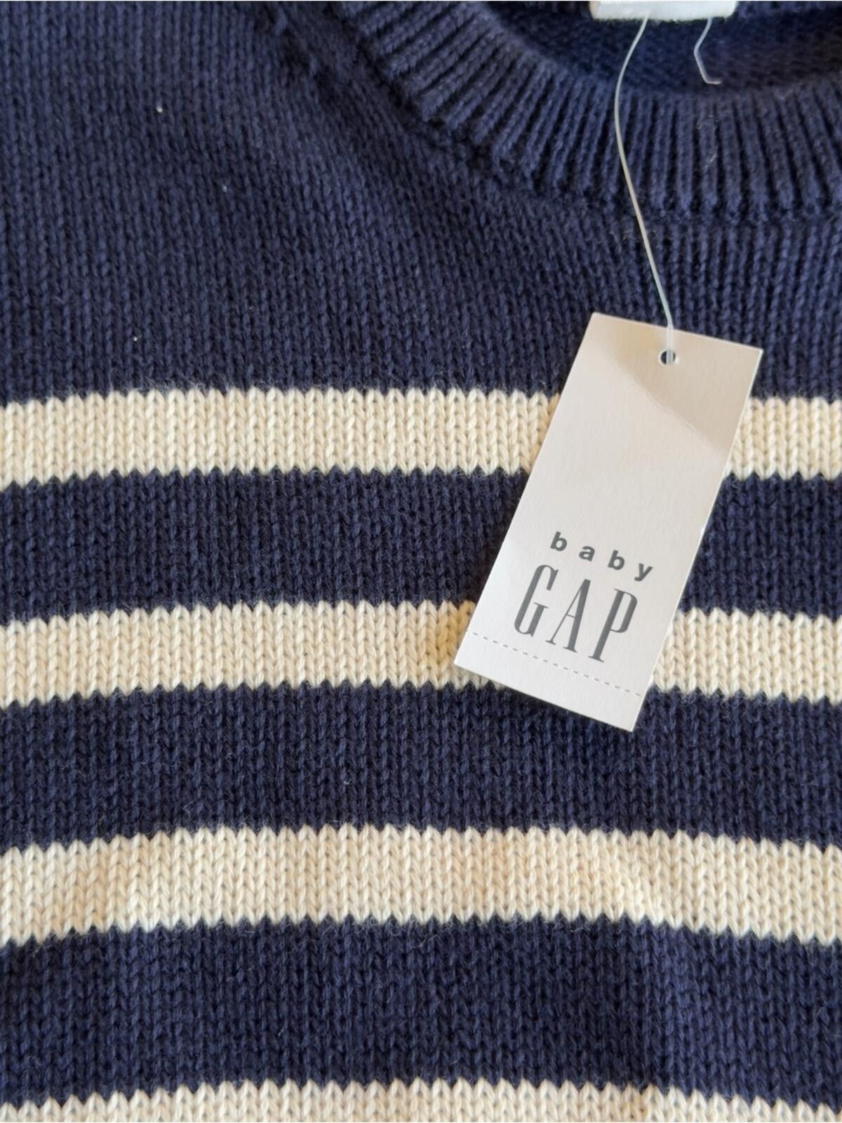 Gap Baby Gap / Striped Knit Sweater / Navy / 5T Size US XXS / EU 40 - 8 Thumbnail