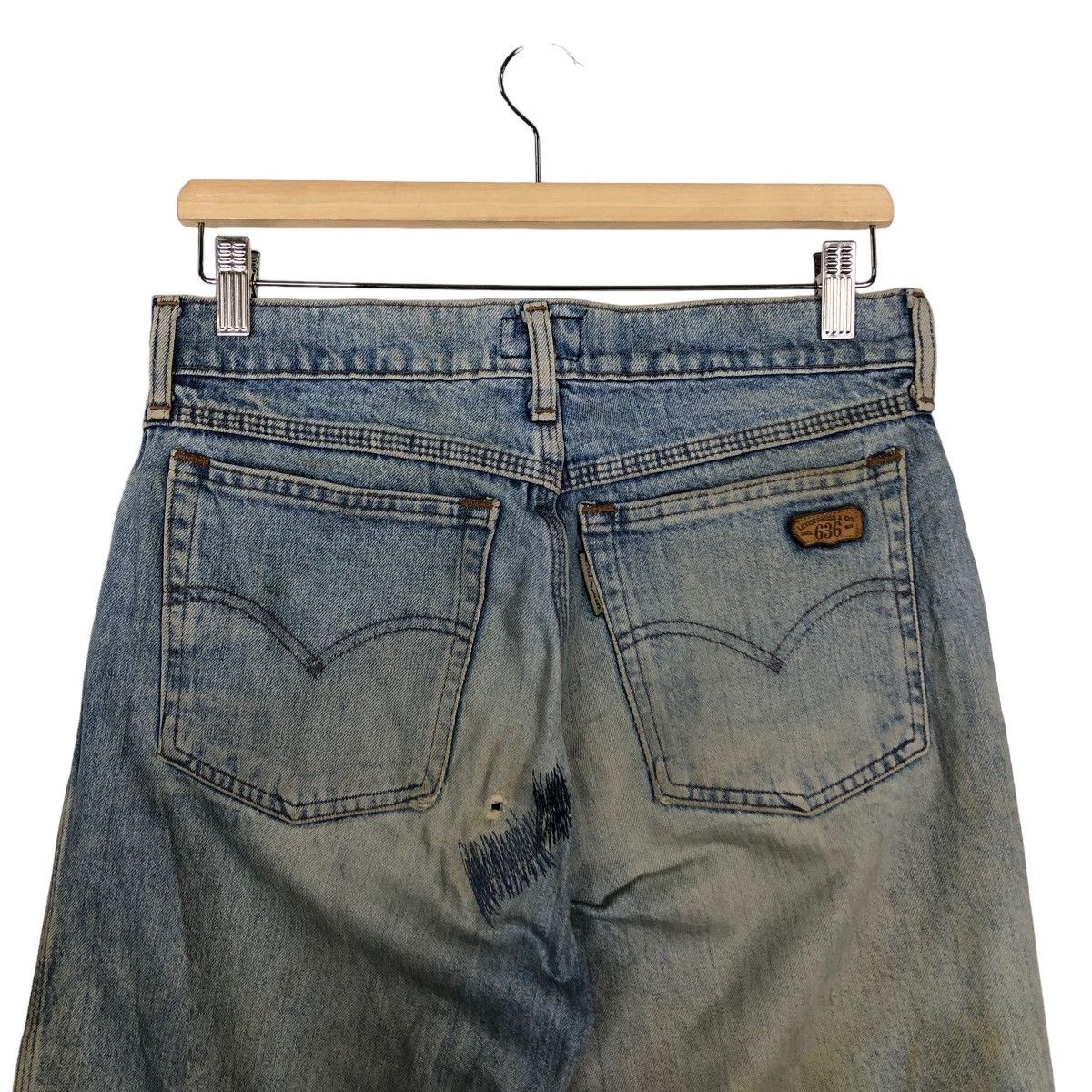 Levi's 🔥80’s Vintage Levi’s 636 Distressed Denim Jeans Size US 30 / EU 46 - 8 Thumbnail