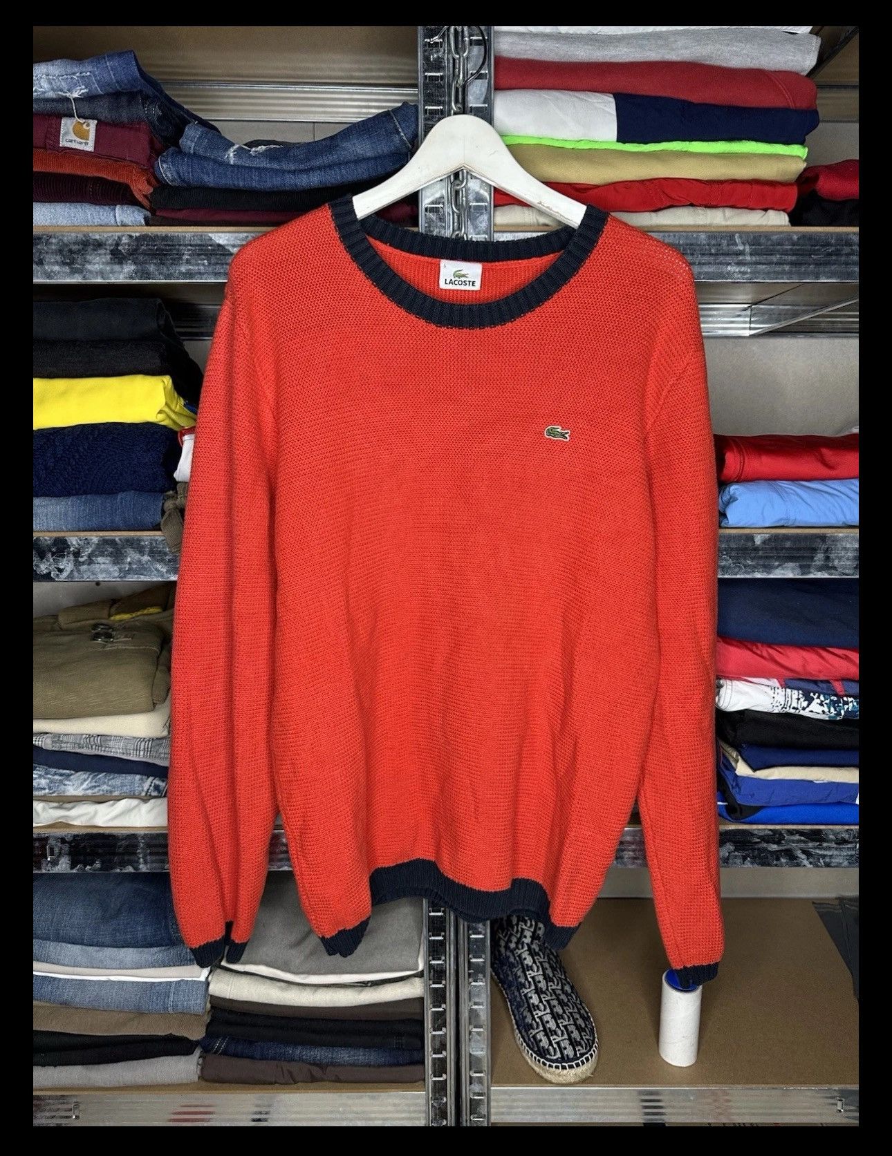 Lacoste Lacoste Cotton Knit Sweater Size 5 (L) Size US L / EU 52-54 / 3 - 1 Thumbnail