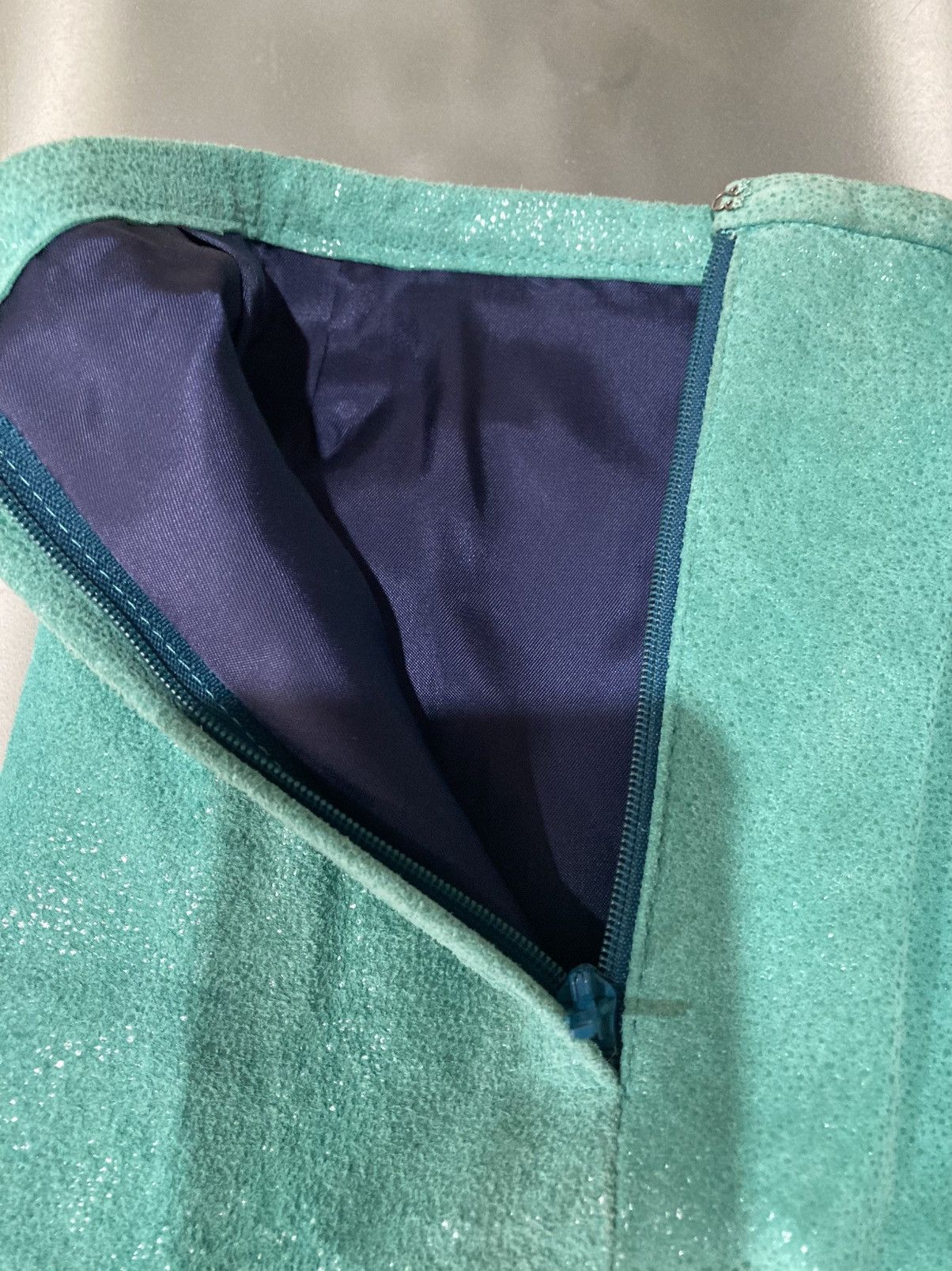 Japanese Brand Japanese Archive Y2K Pig Leather Ruffle Skirt Size 26" / US 2 / IT 38 - 6 Thumbnail