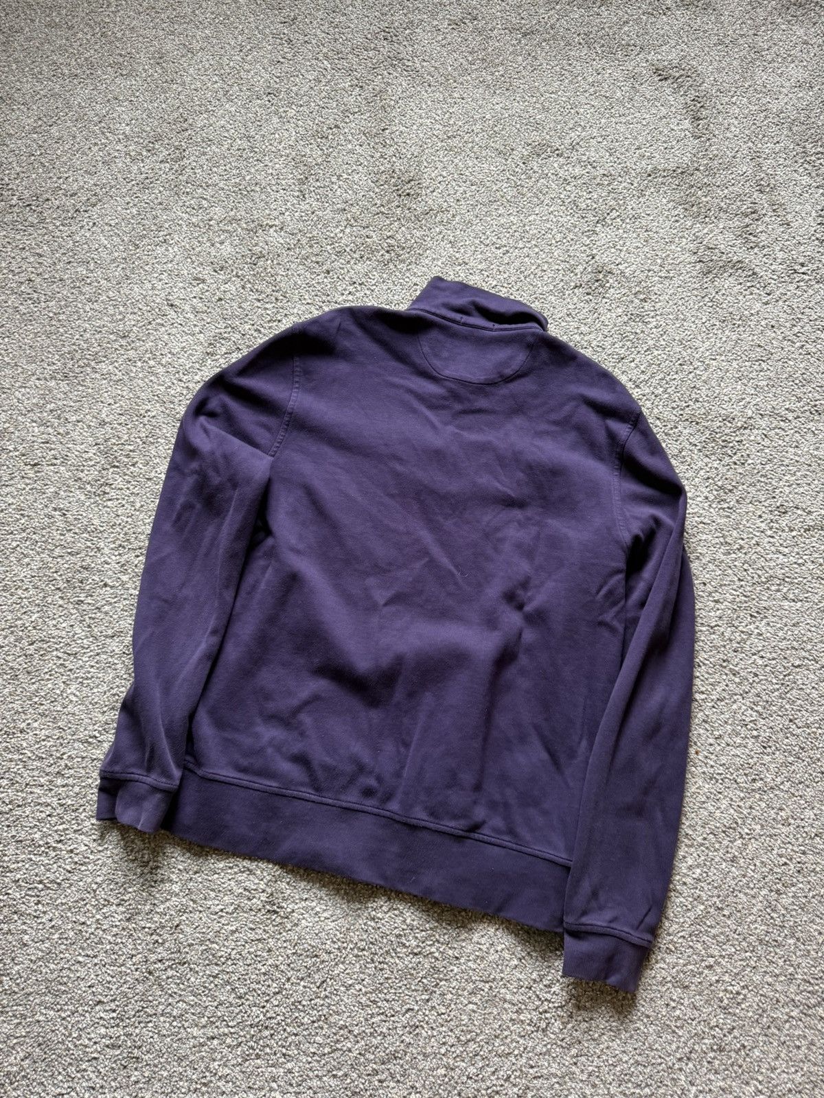 Burberry Burberry Quarter Zip Sweatshirt Purple Minimal Logo Cotton Size US XXL / EU 58 / 5 - 6 Thumbnail