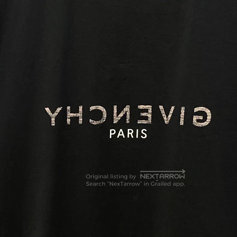 Givenchy Givenchy Chest Letter Logo Black Short Sleeve T-Shirt Size US M / EU 48-50 / 2 - 3 Thumbnail