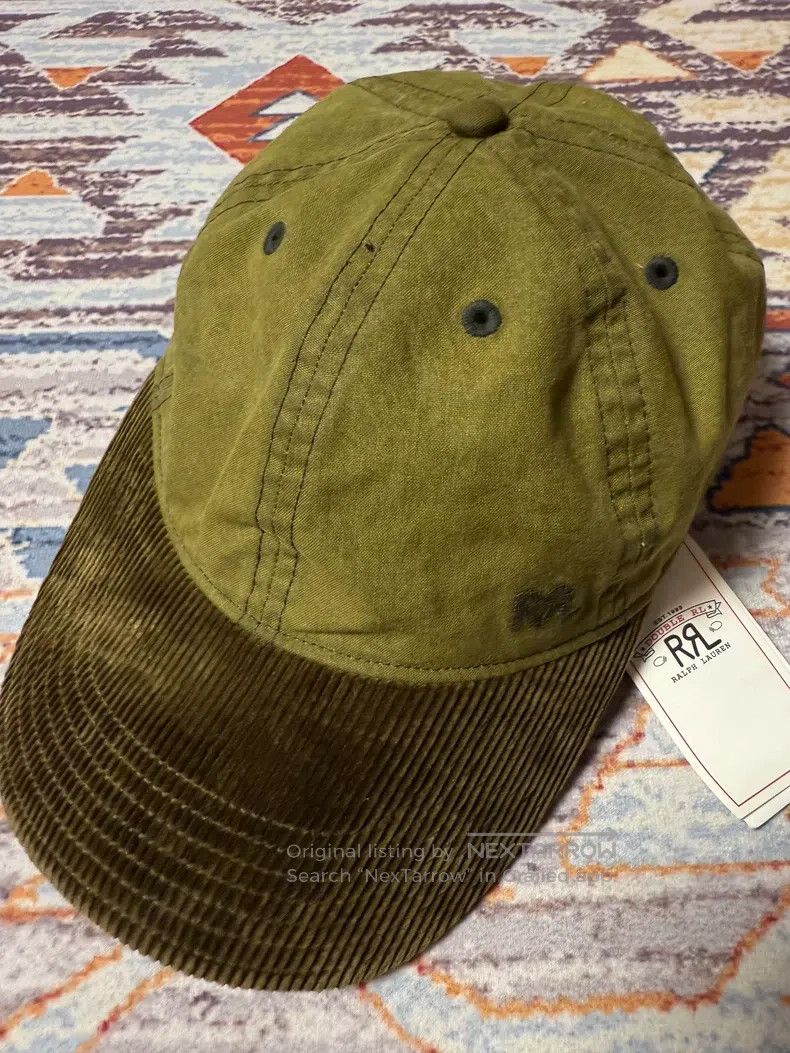 RRL Ralph Lauren RRL Ralph Lauren Military green wax canvas corduroy hat Size ONE SIZE - 1 Thumbnail