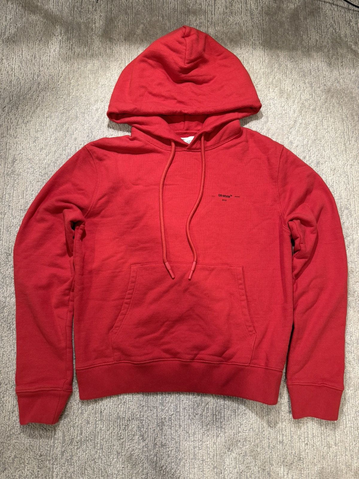 Off-White OFF WHITE INDIAN STAMP HOODIE | Grailed 