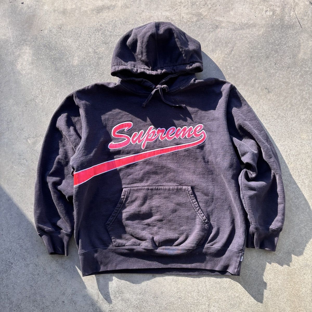 Supreme script tail hoodie