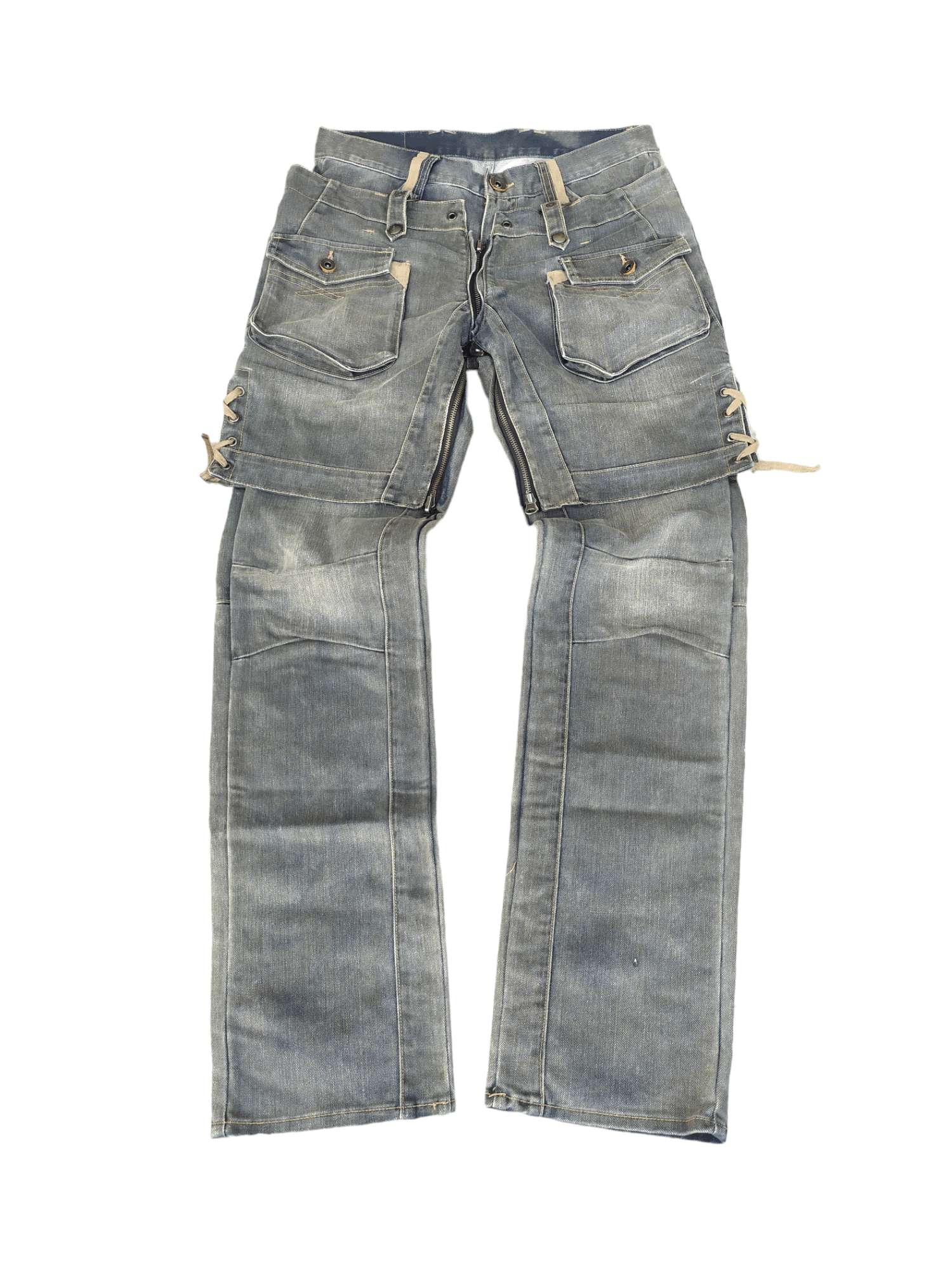 Image of If Six Was Nine x Le Grande Bleu L G B Ppfm Double Waist Reversibel in Grey (Size 33)