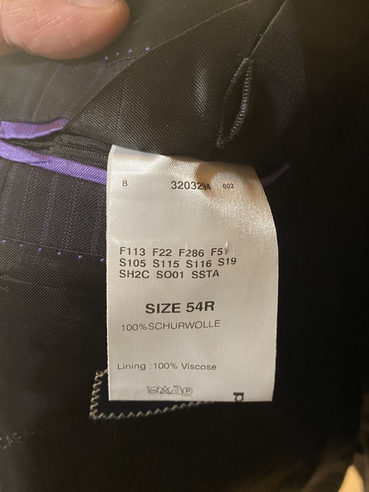 SCABAL Scabal Vintage Super 130’s Wool Suit–Size 54R–New w/Tags Size 54R - 6 Thumbnail