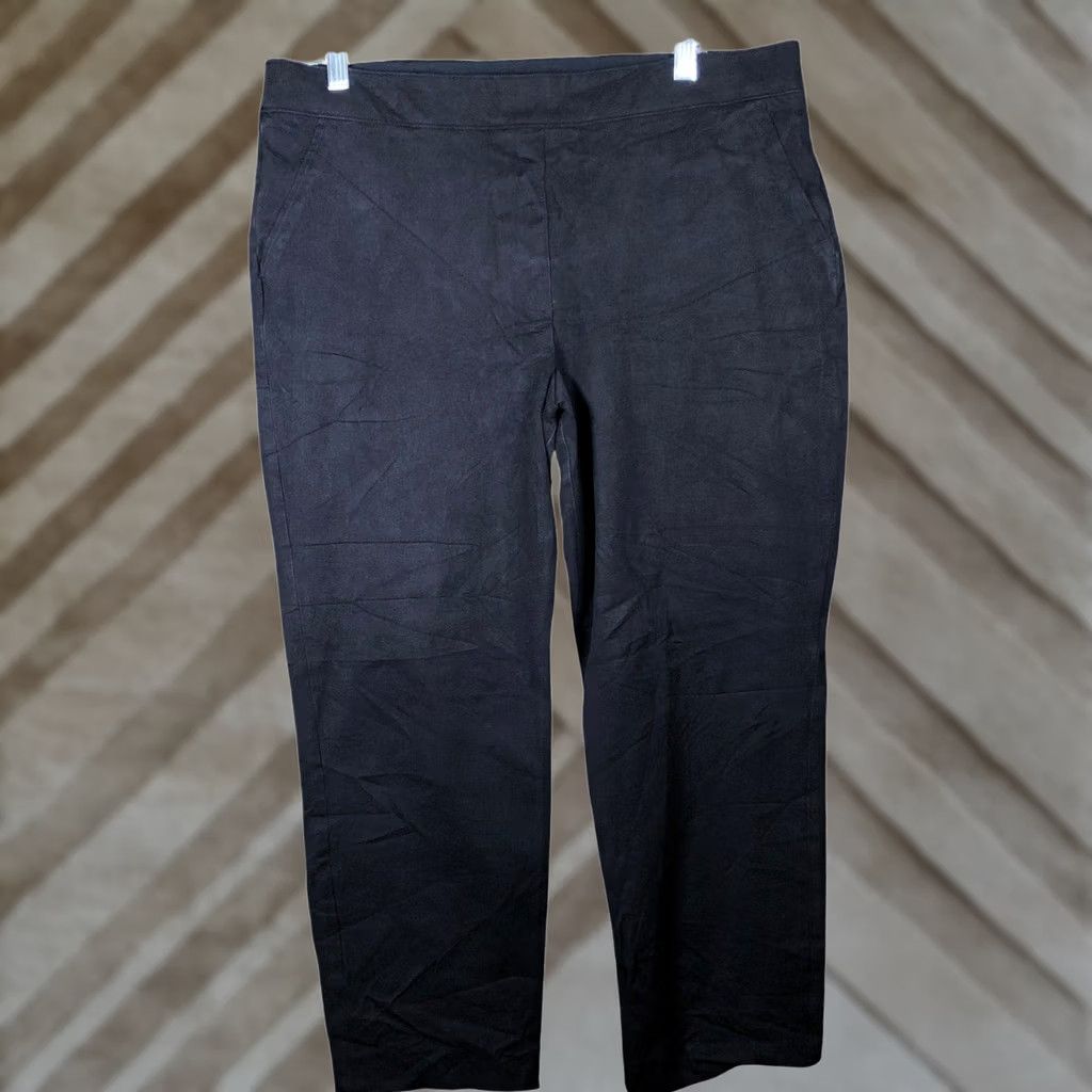 Spanx SPANX Womens Pants Black Pull On High Rise Skinny Jeggings XL Regular Rise Slim Stretch Waist 35in Inseam 24in Size 24" / US 00 / IT 34 - 1 Thumbnail