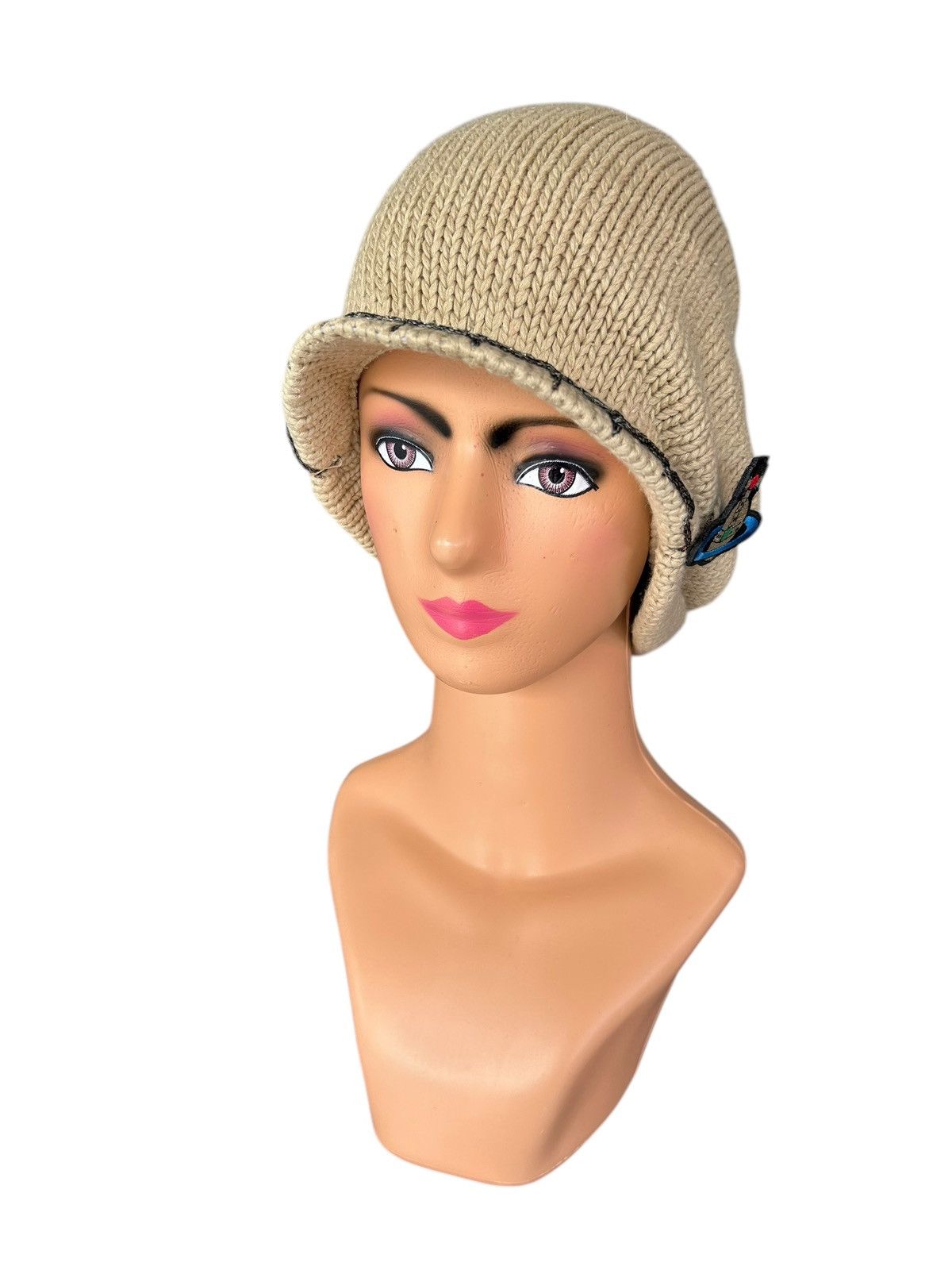 Vivienne Westwood Vivienne Westwood Orb Logo Knitted Big Hats ☠️☠️ Size ONE SIZE - 3 Thumbnail