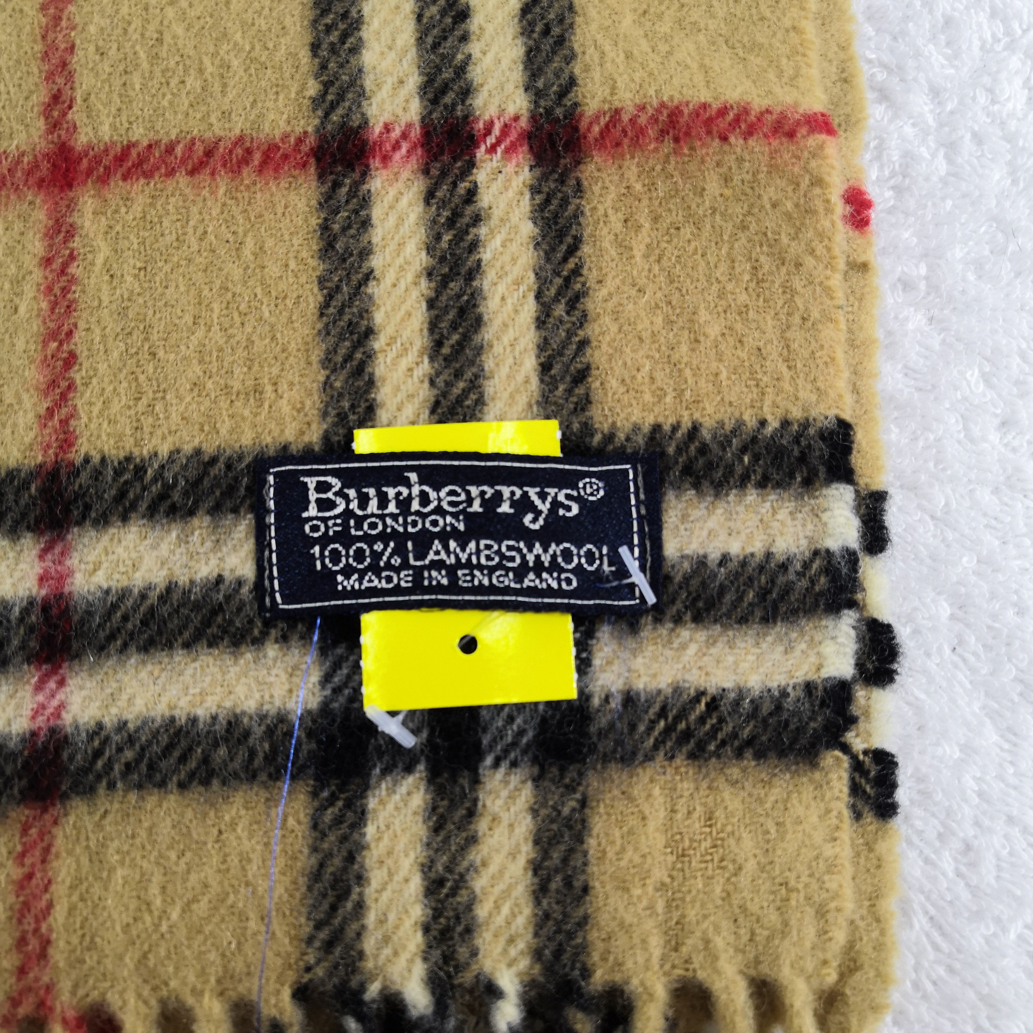 Burberry Vintage Wool Scarf Winter Scarves 56789 Size ONE SIZE - 5 Thumbnail