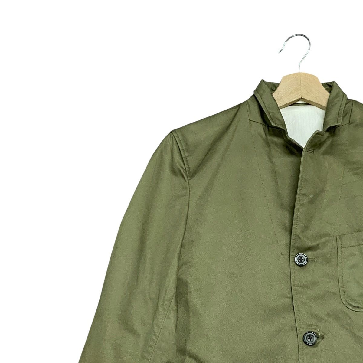 Beams Plus Vintage Beams Plus Single Breasted Olive Green Blazer Jacket Size US M / EU 48-50 / 2 - 5 Thumbnail