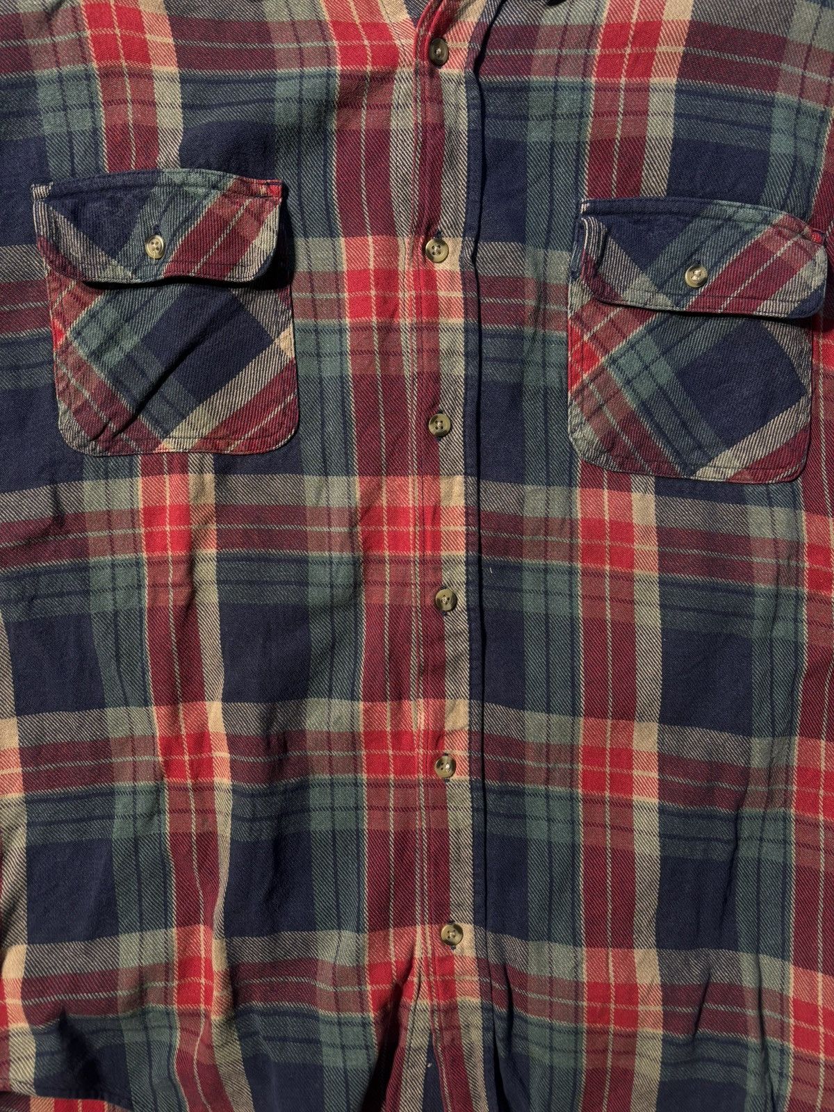 Vintage Vtg North Crest Button Up Plaid Flannel 90s Sz Large Western Size US L / EU 52-54 / 3 - 4 Thumbnail