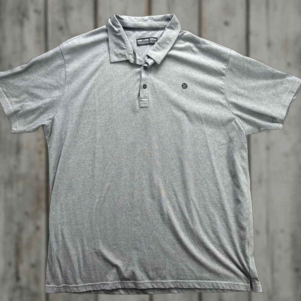 Vintage Dixxon Flannel Company Polo Shirt 4XL Gray D-Sport Performance Golf Mens Size US XXL / EU 58 / 5 - 1 Thumbnail