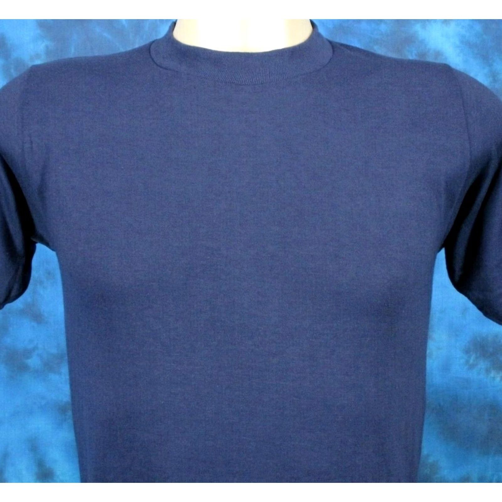 Jerzees VINTAGE Jerzees T-Shirt Navy BLUE 80s 90s NOS Cotton-Blend Paper Thin Short Sleeve Mens XS Size US XS / EU 42 / 0 - 2 Thumbnail