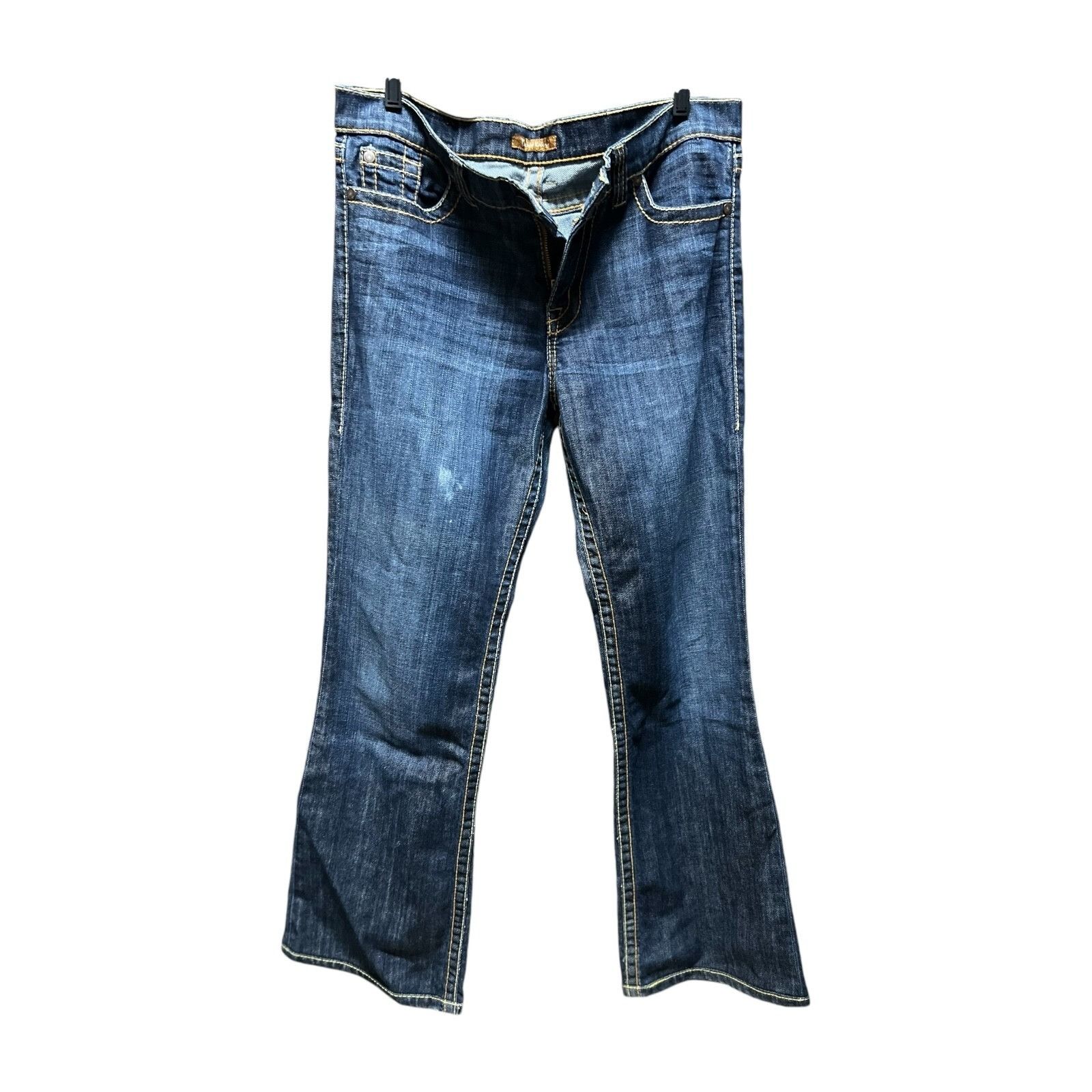 Other David Kahn Jeanswear Women's Lauren Dark Wash Distressed Den Size 24" / US 00 / IT 34 - 5 Thumbnail