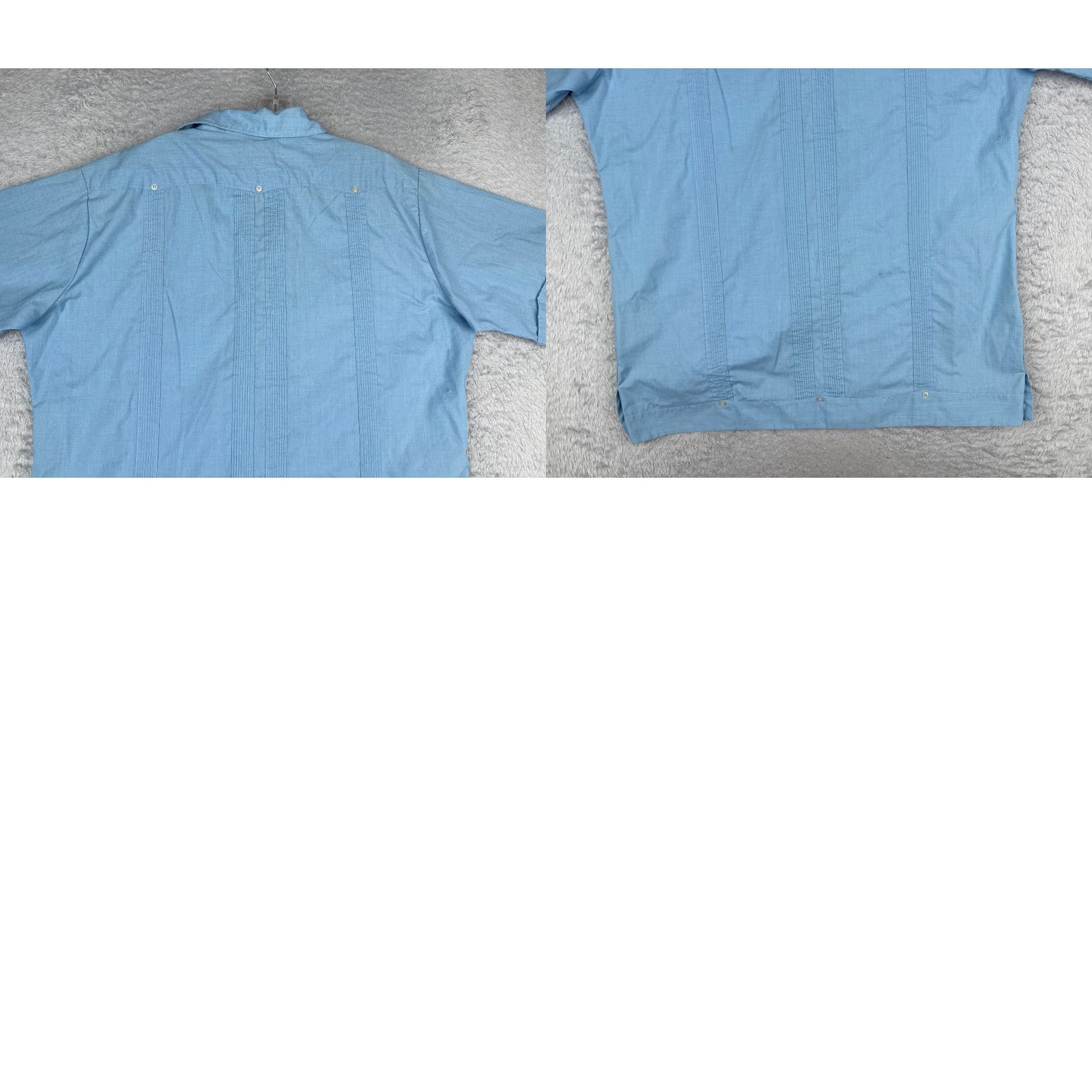 Vintage Merida Shirt Men Adult 17.5 Blue Cotton Polyester Blend 4 Pocket Button-Up Beach Classic Size US XXL / EU 58 / 5 - 9 Thumbnail