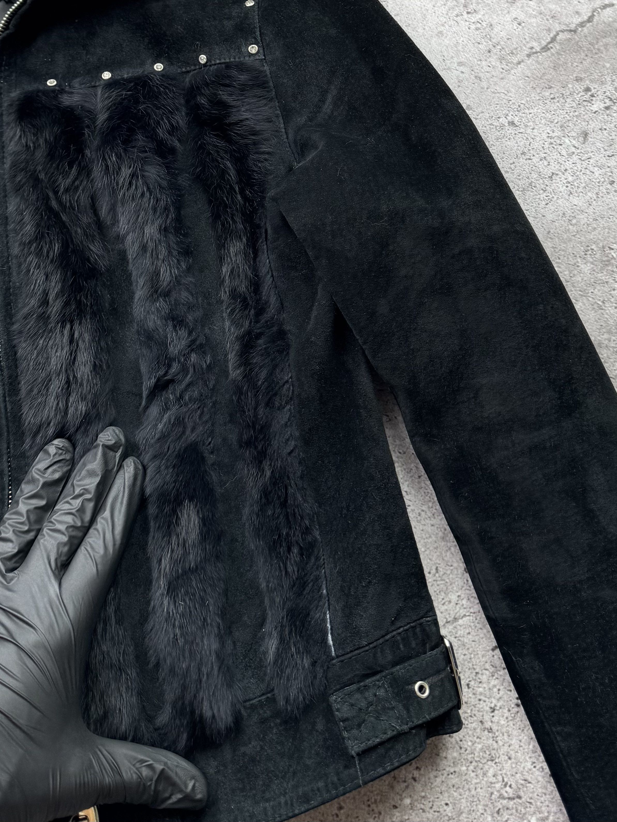 Japanese Brand Vintage Real Fur/Suede Cropped Jacket C418(V233) Size S / US 4 / IT 40 - 6 Thumbnail