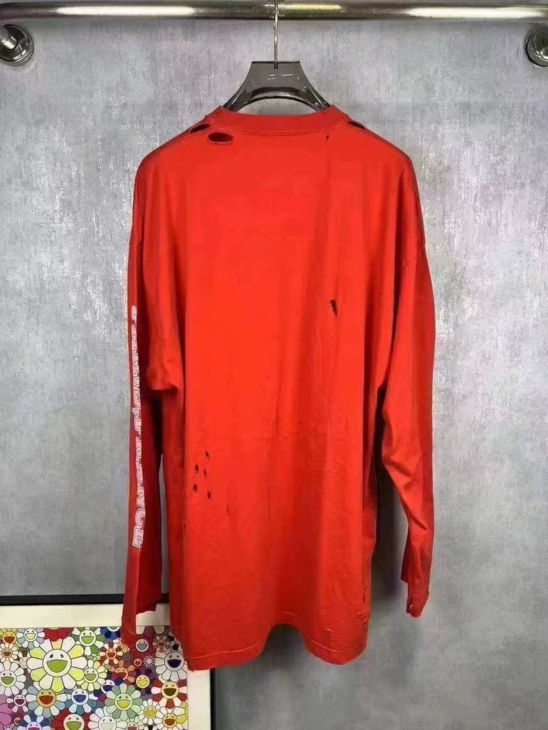 Balenciaga Balenciaga Double b-damaged long sleeve Size US L / EU 52-54 / 3 - 2 Thumbnail