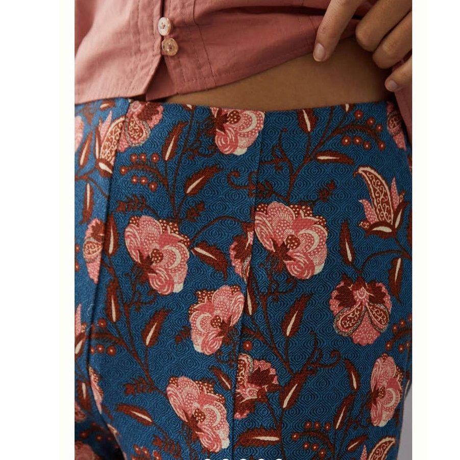 Anthropologie New By Anthropologie Drapey Flare Pants $120 SIZE 2 Blue Size 26" / US 2 / IT 38 - 2 Thumbnail