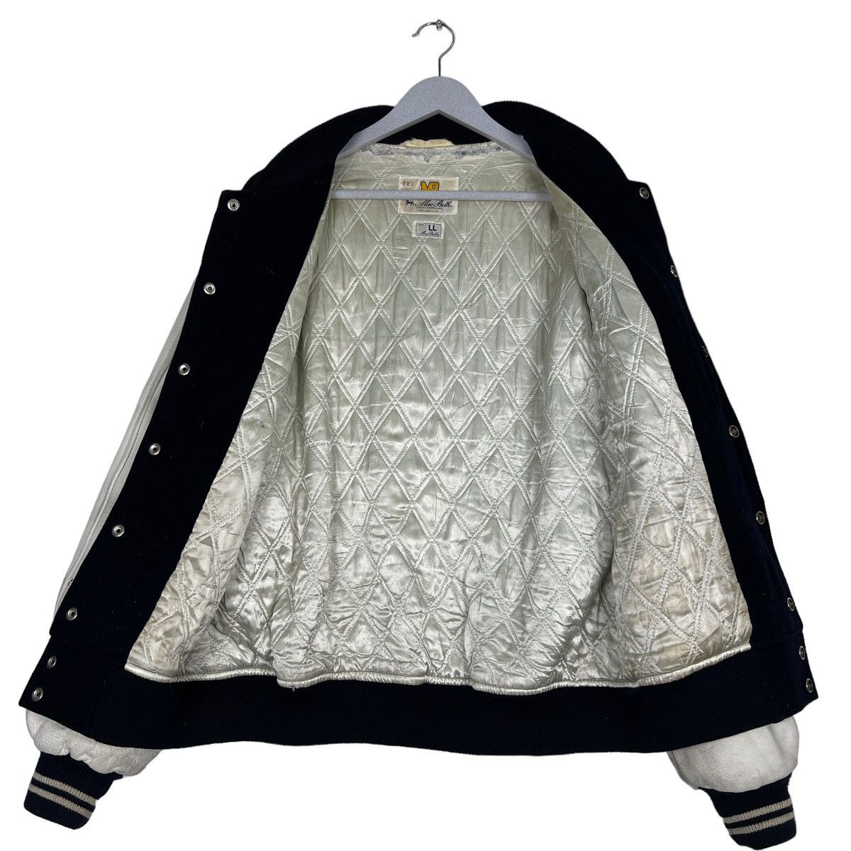 Japanese Brand 🔥 VINTAGE MAC BETH VARSITY BOMBER JACKET Size US L / EU 52-54 / 3 - 9 Thumbnail