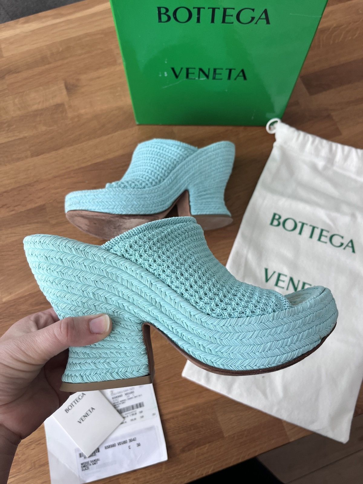 Bottega Veneta Bottega Veneta wedge sandals 38 Size US 7 / IT 37 - 6 Thumbnail