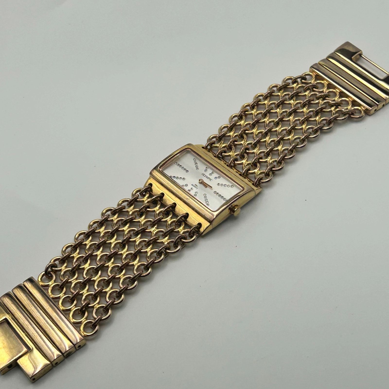 Other Olympic Gold Tone Crystal Accents Women’s Watch New Battery Size ONE SIZE - 5 Thumbnail