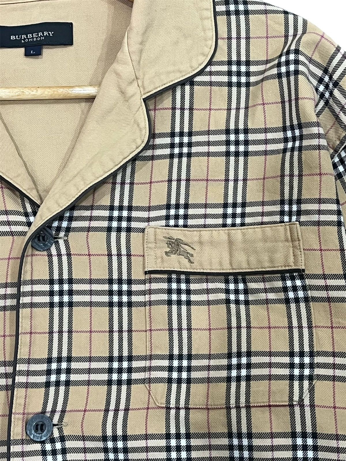 Burberry × Vintage Vtg Burberry Signature Nova Check Pyjamas Size US L / EU 52-54 / 3 - 4 Thumbnail