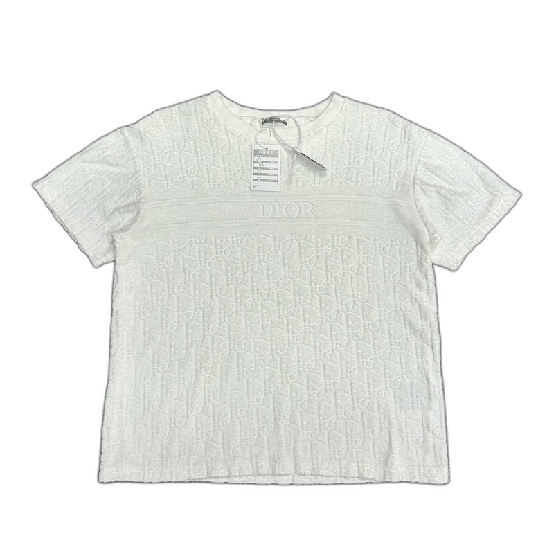DIOR White Logo Short Sleeve T-Shirt
