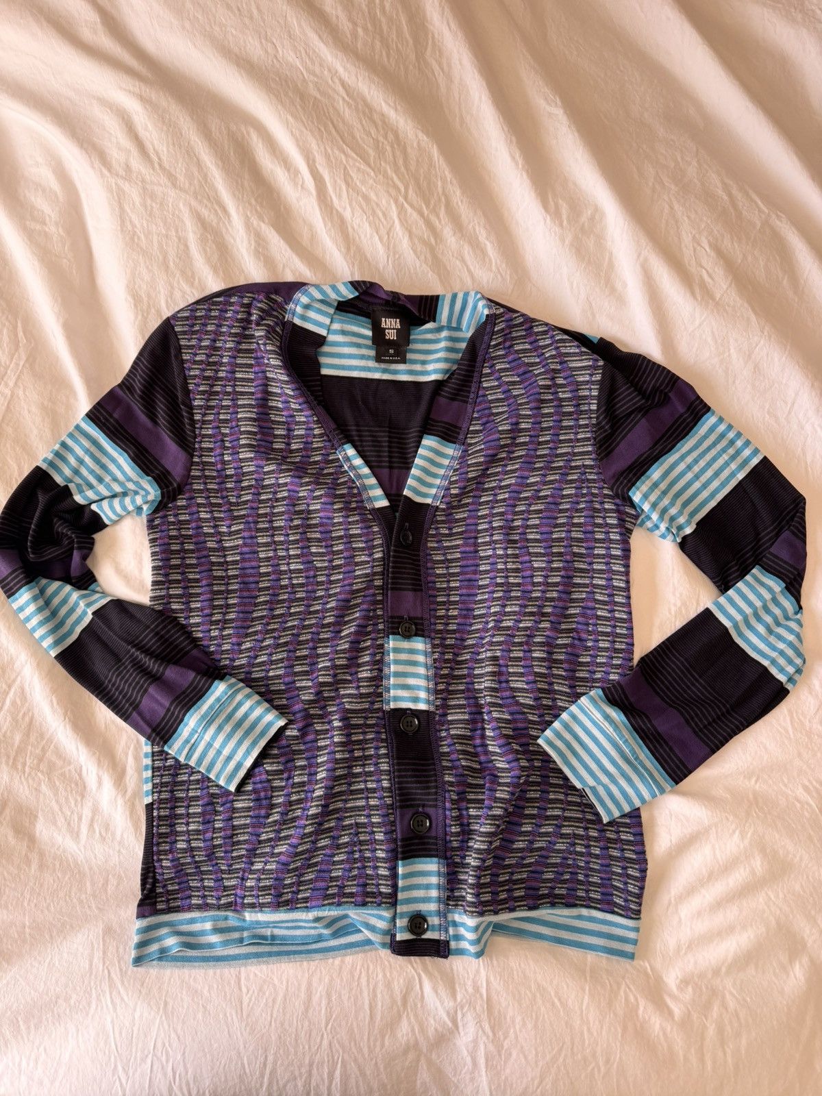 Other Anna Sui Light Knit Retro Cardigan Size US S / EU 44-46 / 1 - 1 Thumbnail