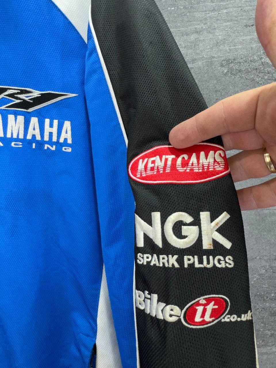 Yamaha Yamaha Rob Mac Racing R1 Mens Full Zip Jacket Blue Nylon Size US XL / EU 56 / 4 - 4 Thumbnail