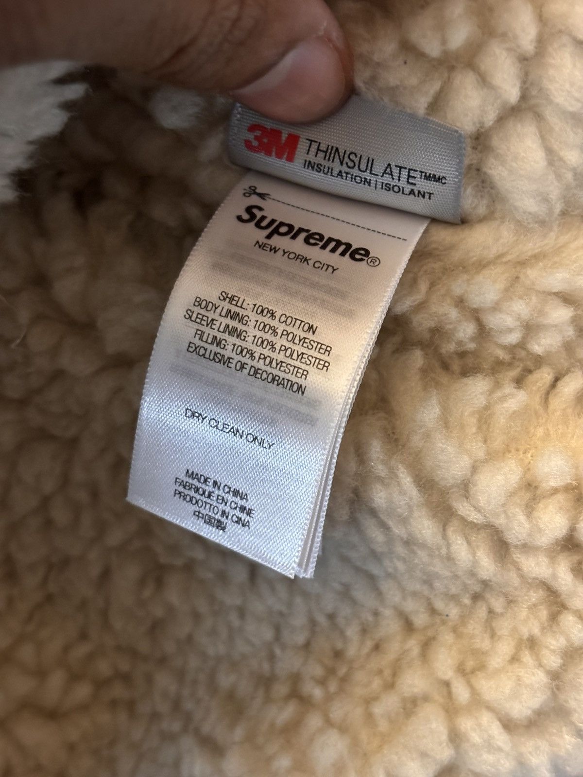Supreme Supreme Faux Shearling Lined Bomber Jacket Size US XXL / EU 58 / 5 - 5 Thumbnail