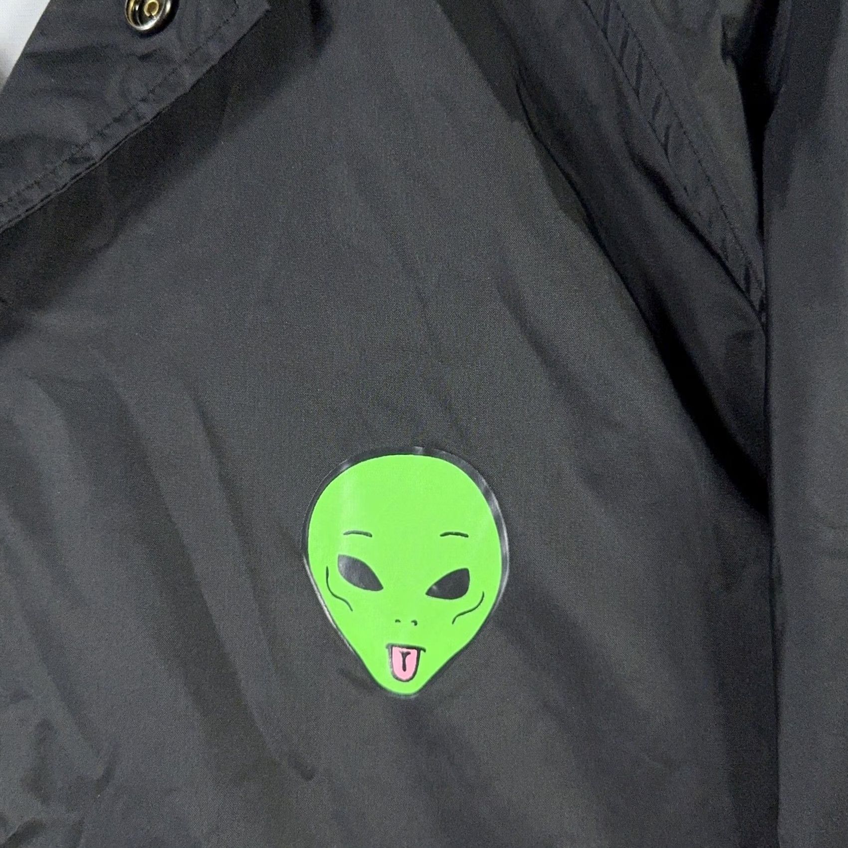 RIPNDIP RIPNDIP Jacket Mens Small Black We Out Here Alien Windbreaker Streetwear Coach Size US S / EU 44-46 / 1 - 6 Thumbnail