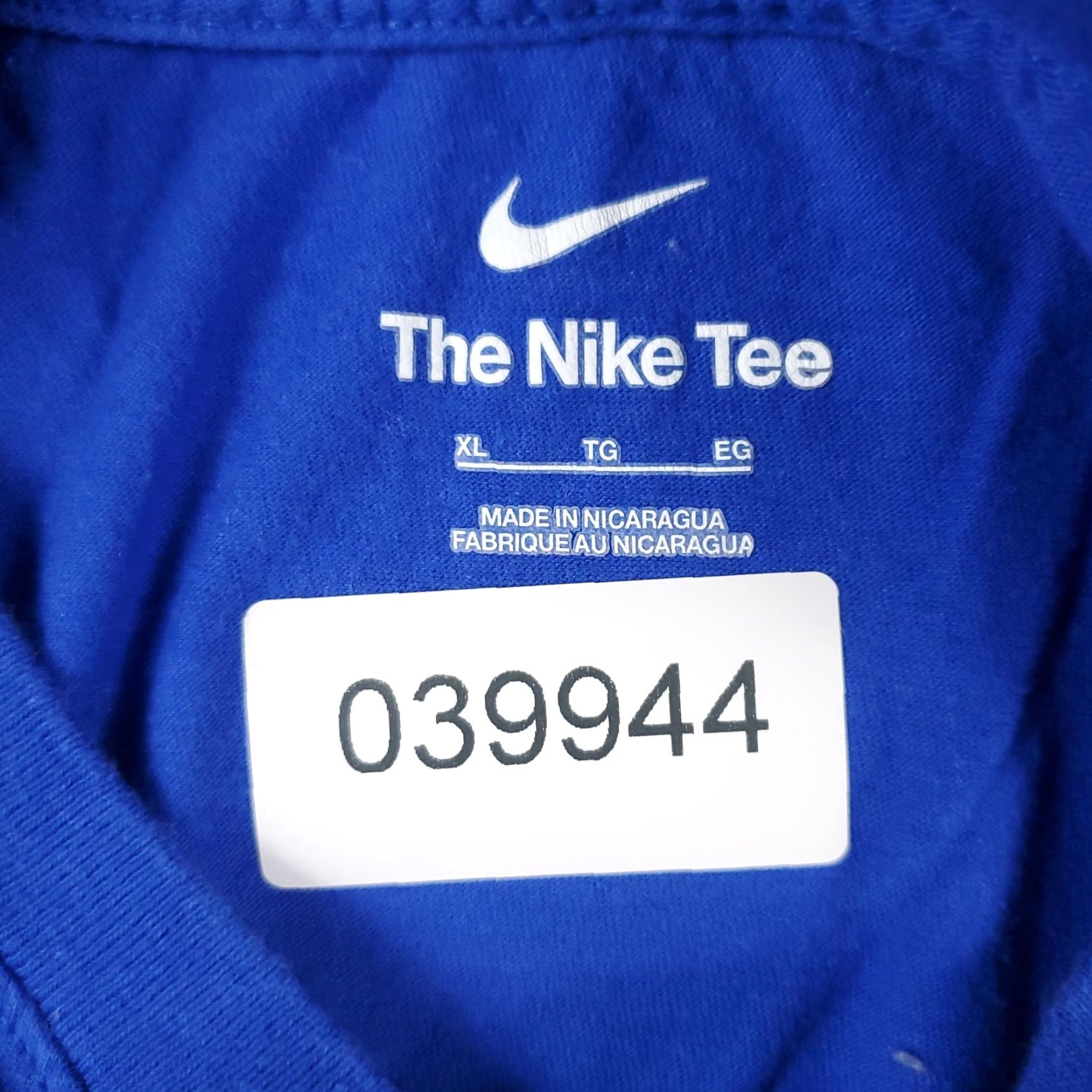 Nike Nike T Shirt Mens XL Blue Swoosh Logo Casual Short Sleeve Logo Graphic Print Men Size US XL / EU 56 / 4 - 8 Thumbnail