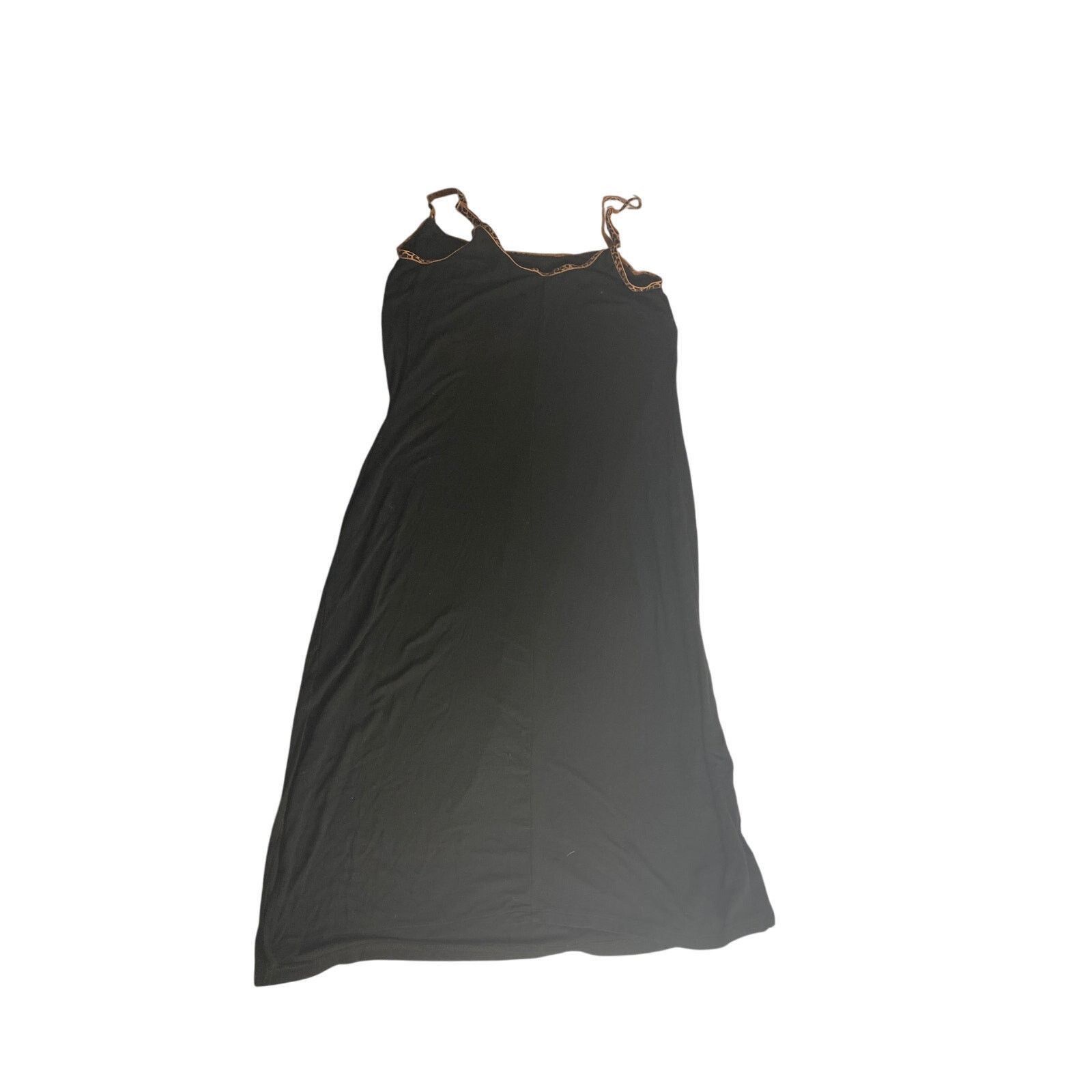 Victoria's Secret Victoria’s Secret Black Leopard Trim Slip Lingerie Dress S Size ONE SIZE - 5 Thumbnail