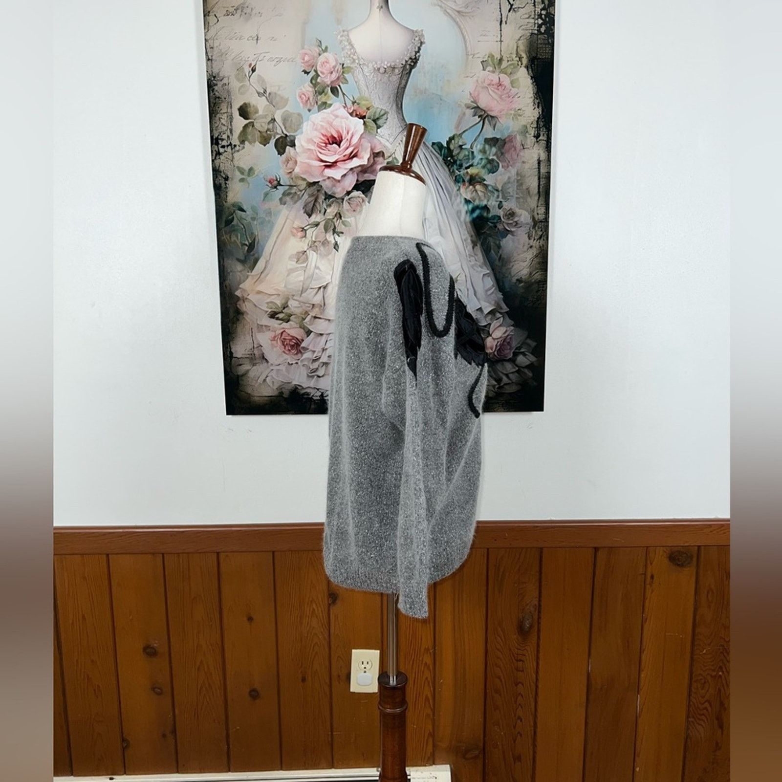 Other Gorgeous Vintage 90s Private Party Angora Sweater! Size L / US 10 / IT 46 - 4 Thumbnail