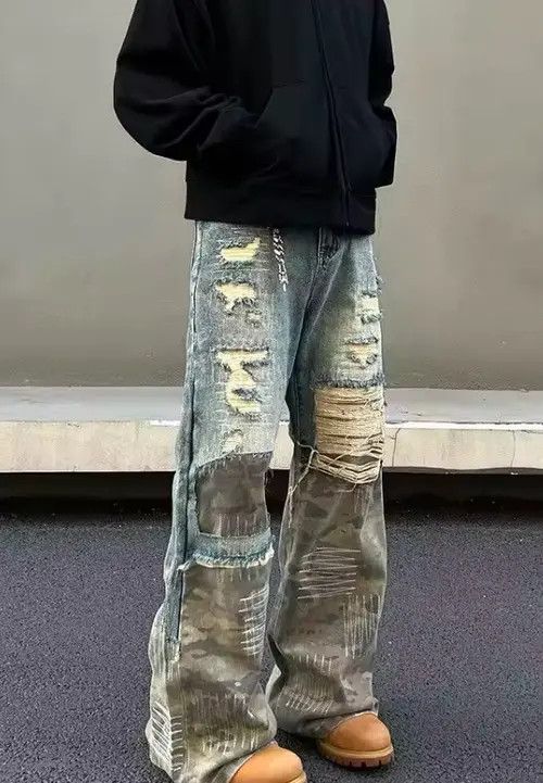 Japanese Brand Mitsuya x Naoko Y2K Style Distressed Pant Size US 30 / EU 46 - 2 Thumbnail