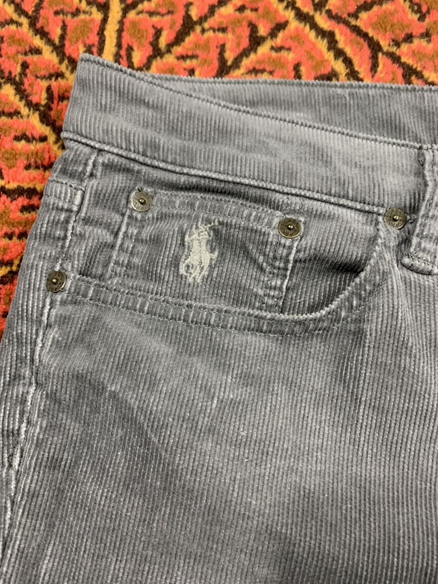 Polo Ralph Lauren × Ralph Lauren × Vintage 90s Polo Sport Ralph Lauren Corduroy Trousers Size US 35 - 7 Thumbnail