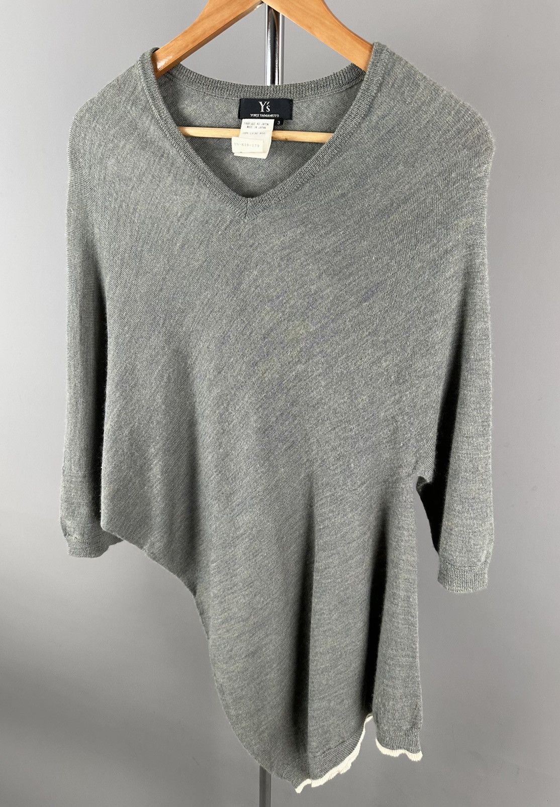 Y's × Yohji Yamamoto Y’s - Yohji Yamamoto - Asymmetrical Knit Long Shirt Size US L / EU 52-54 / 3 - 2 Thumbnail