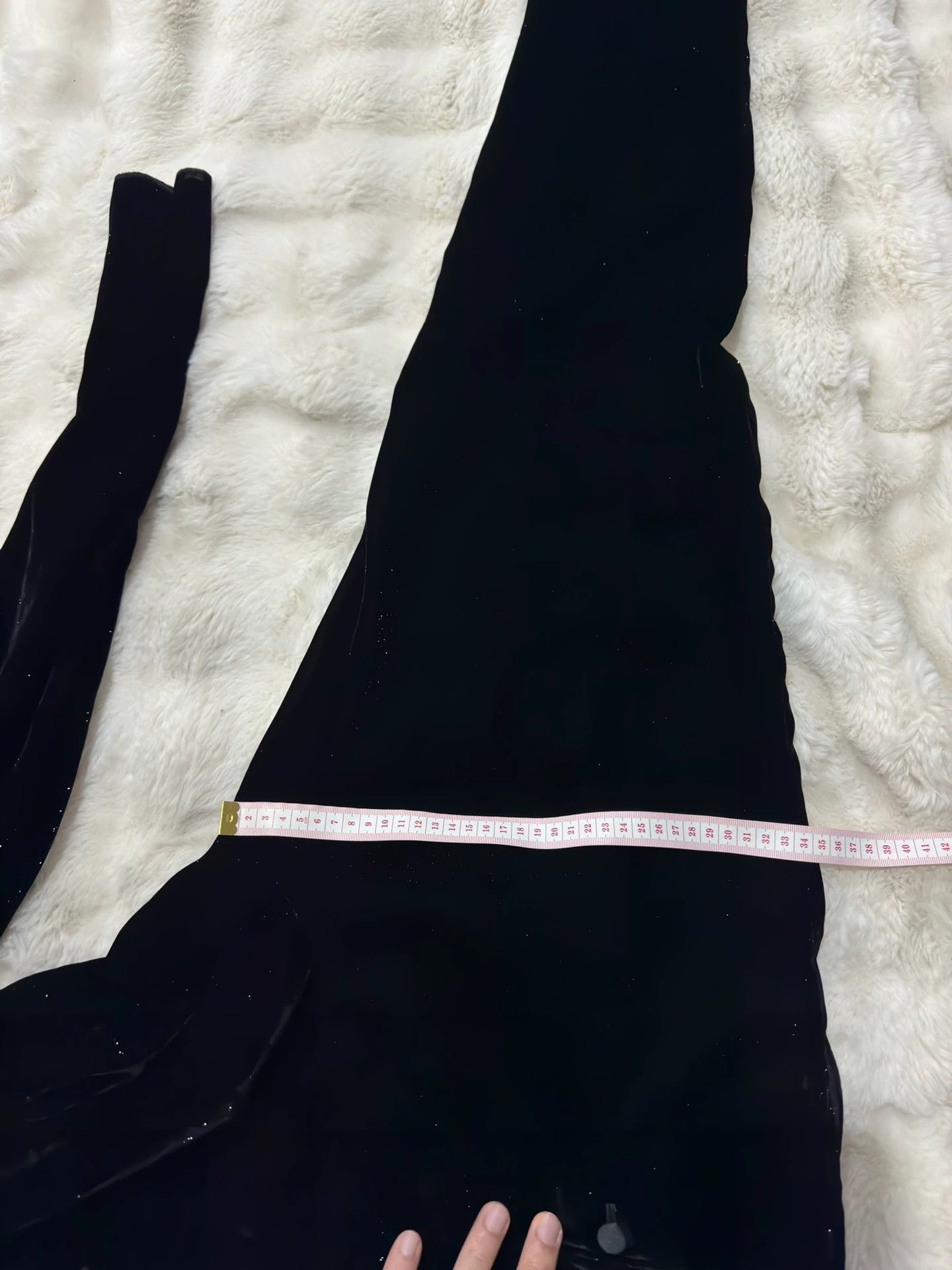 Saint Laurent Paris Saint Laurent SLP new shimmering galaxy velvet trousers, Size US 31 - 2 Thumbnail