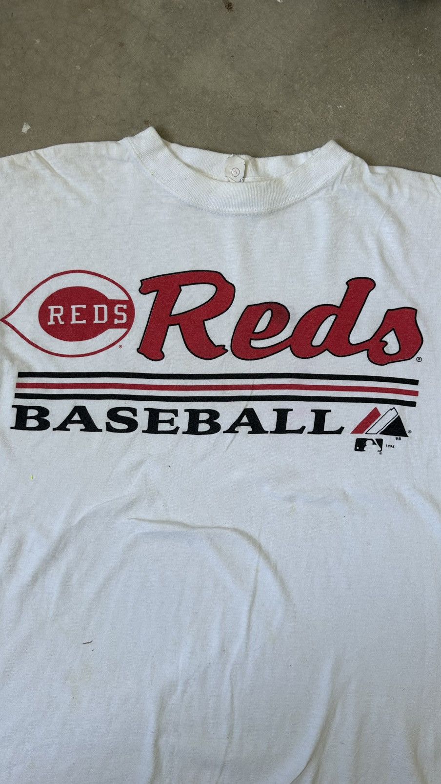 Majestic VINTAGE CINCINNATI REDS MLB BASEBALL TEE Size US L / EU 52-54 / 3 - 2 Thumbnail