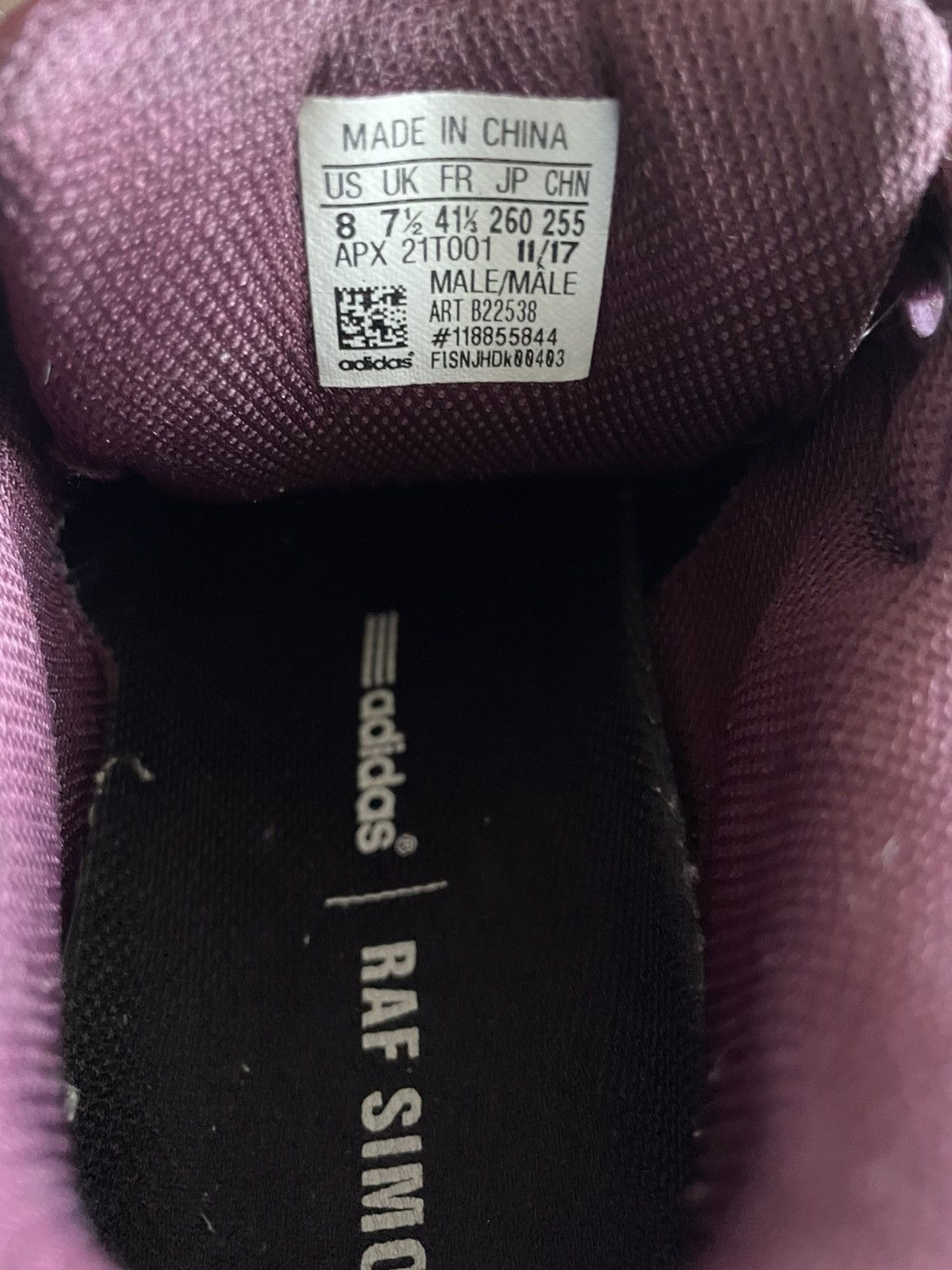 Raf Simons Raf Simons ozweego burgundy red Size US 8 / EU 41 - 7 Thumbnail