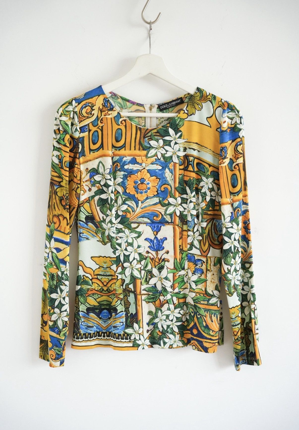 Dolce & Gabbana Dolce & Gabbana Floral Silk Long Sleeve Shirt J4 Size US S / EU 44-46 / 1 - 1 Thumbnail