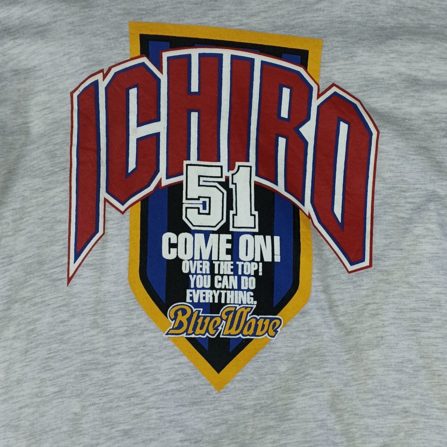 MLB Vintage MLB Ichiro 51 Suzuki Baseball Blue Wave T-Shirt Size US S / EU 44-46 / 1 - 5 Thumbnail