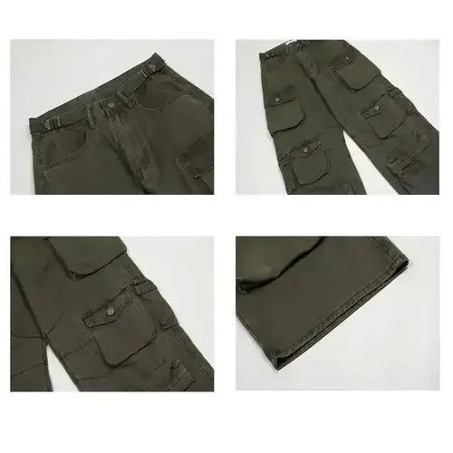 Japanese Brand × Vintage Cargo pants Multi-pockets Harajuku straight trousers Size US 32 / EU 48 - 3 Thumbnail